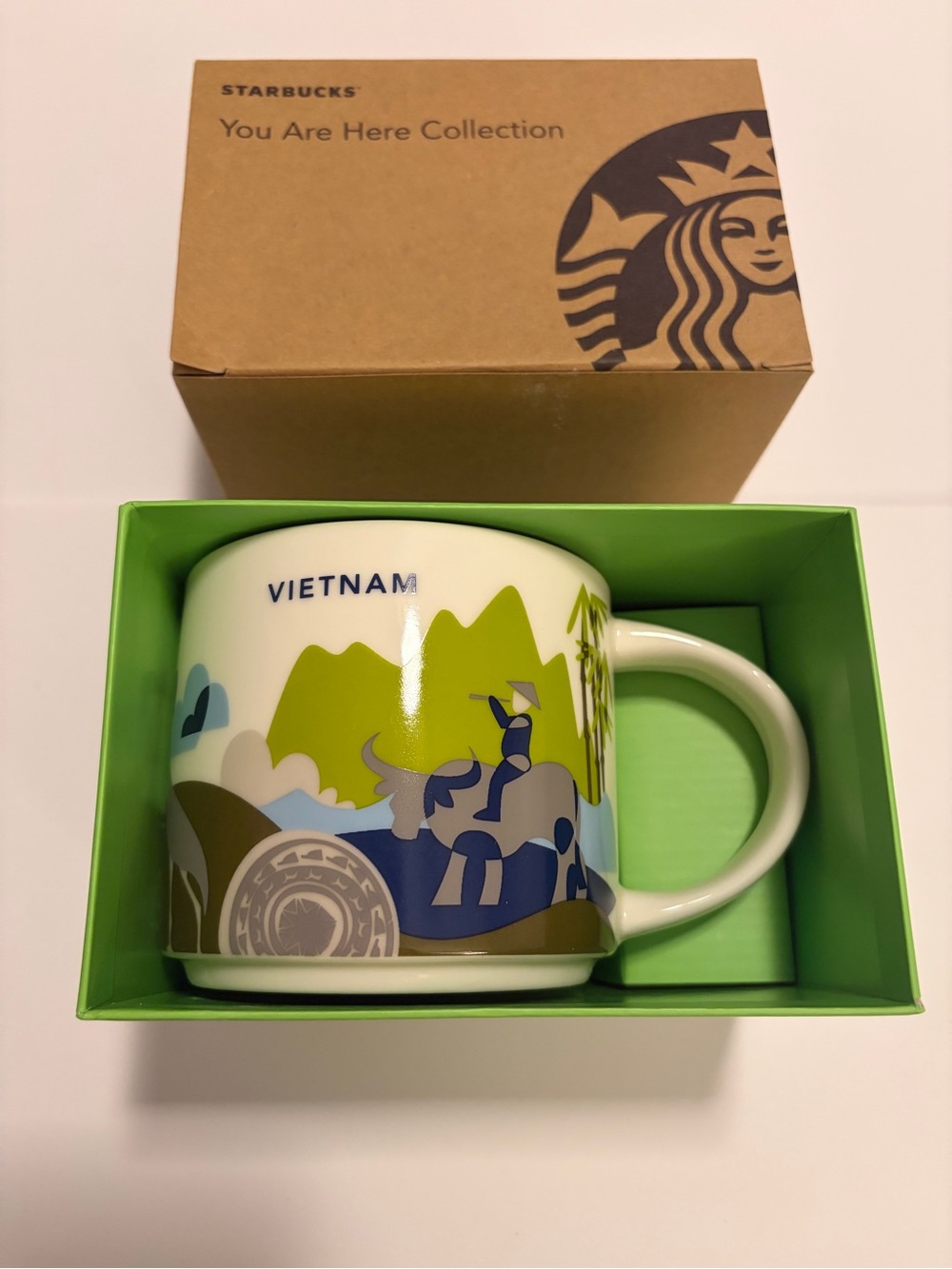 Starbucks Vietnam You Are Here YAH 14oz Mug Original Box Collectible NIB